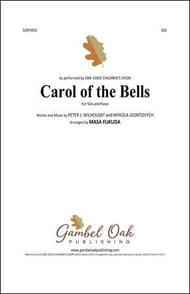 Carol of the Bells SSA choral sheet music cover Thumbnail